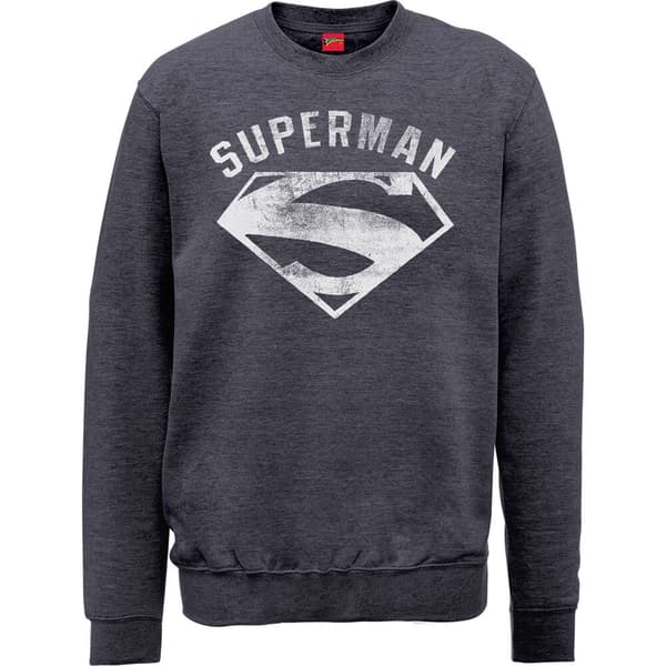 DC Comics Unisex Sweatshirt: Superman Logo Spray (Large)