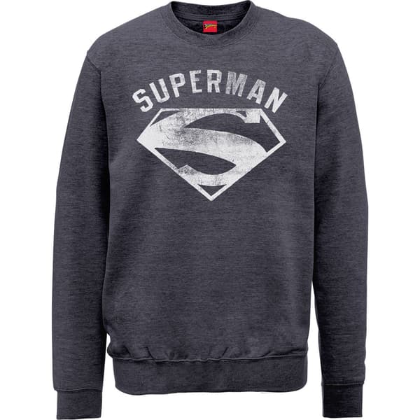 DC Comics Unisex Sweatshirt: Superman Logo Spray (Large)