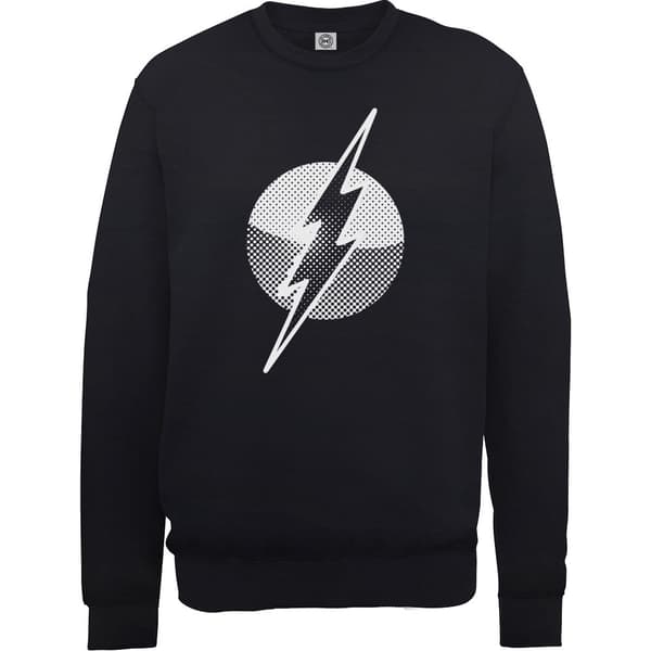 DC Comics Unisex Sweatshirt: Originals Flash Spot Logo (X-Large)