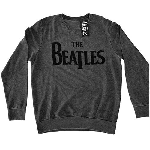 The Beatles Unisex Sweatshirt: Drop T Logo (Large)