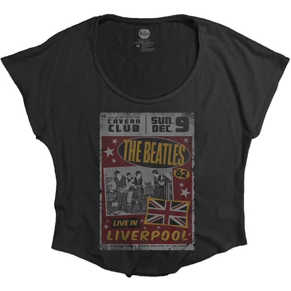 The Beatles Ladies T-Shirt: Live in Liverpool (Large)