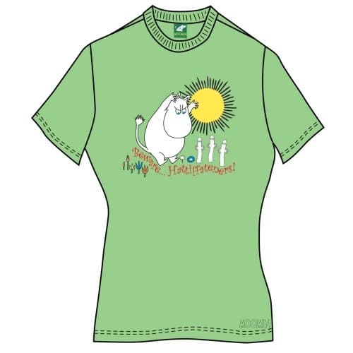 Moomins Ladies Tee: Beware Hattiffateners (Small)