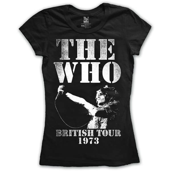 The Who Ladies T-Shirt: British Tour 1973 (Small)