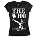 Miniatyrbild 1 av 2: The Who Ladies T-Shirt: British Tour 1973 (Small)