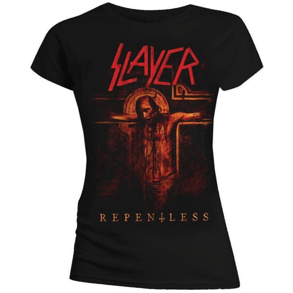 Slayer Ladies T-Shirt: Repentless Crucifix (Small)