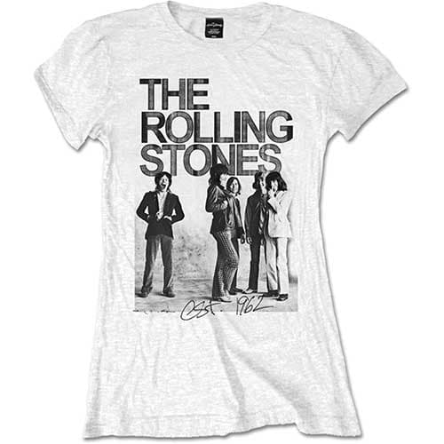 The Rolling Stones Ladies Tee: Est. 1962 Group Photo (Medium)
