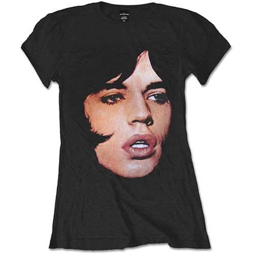 The Rolling Stones Ladies T-Shirt: Mick Portrait (Medium)