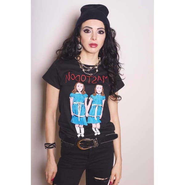 Mastodon Ladies T-Shirt: Twins (Medium)