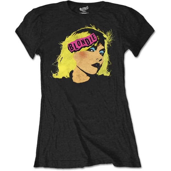 Blondie Ladies T-Shirt: Punk Logo (Large)