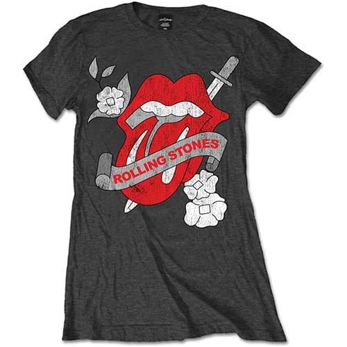 The Rolling Stones Ladies T-Shirt: Vintage Tattoo (X-Large)