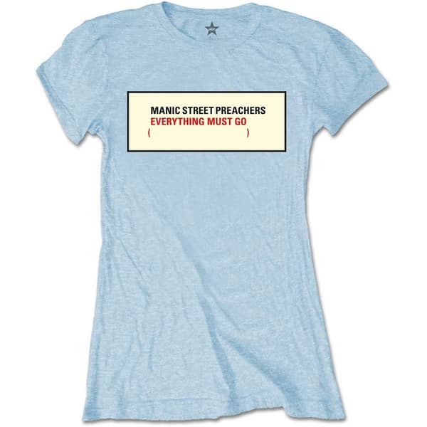 Manic Street Preachers Ladies T-Shirt: Everything Must Go (Large)