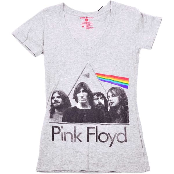 Pink Floyd Ladies T-Shirt: Dark Side of the Moon Band (Medium)