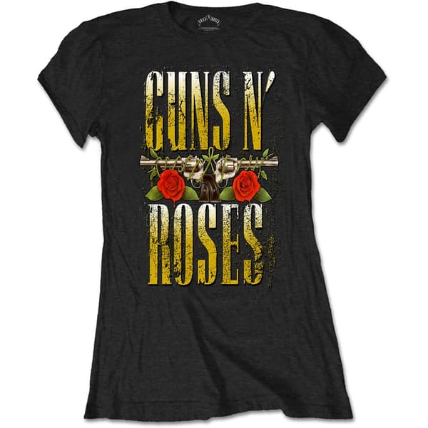 Guns N' Roses Ladies T-Shirt: Big Guns (Medium)