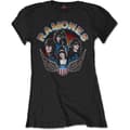 Miniatyrbilde 1 av 2: Ramones Ladies T-Shirt: Vintage Wings Photo (Medium)