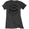 Miniatyrbilde 1 av 2: Bring Me The Horizon Ladies T-Shirt: Alone & Depressed (X-Large)
