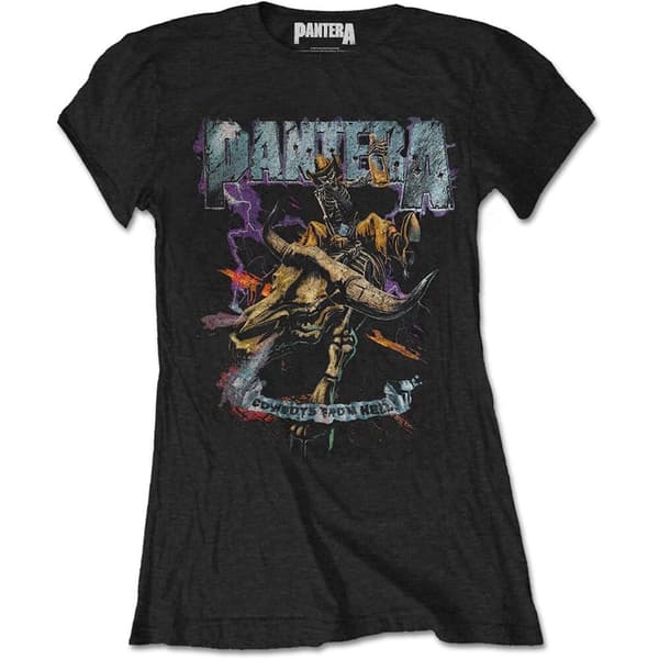 Pantera Ladies T-Shirt: Vintage Rider (X-Large)