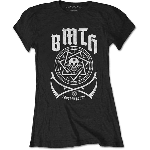 Bring Me The Horizon Ladies T-Shirt: Crooked (X-Large)