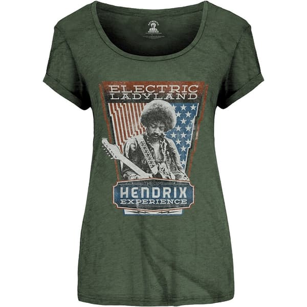 Jimi Hendrix Ladies T-Shirt: Electric Ladyland (Small)