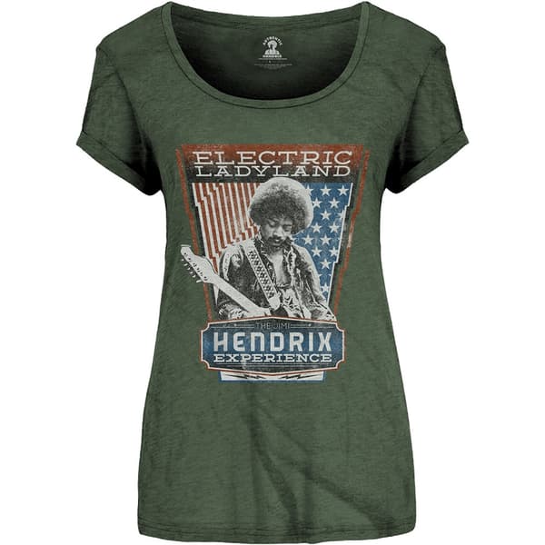 Jimi Hendrix Ladies T-Shirt: Electric Ladyland (Small)
