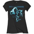 Miniatyrbild 2 av 2: The Rolling Stones Ladies T-Shirt: Band Glow (Medium)