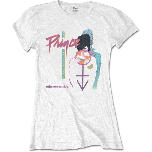 Prince Ladies T-Shirt: Take Me With U (Small)