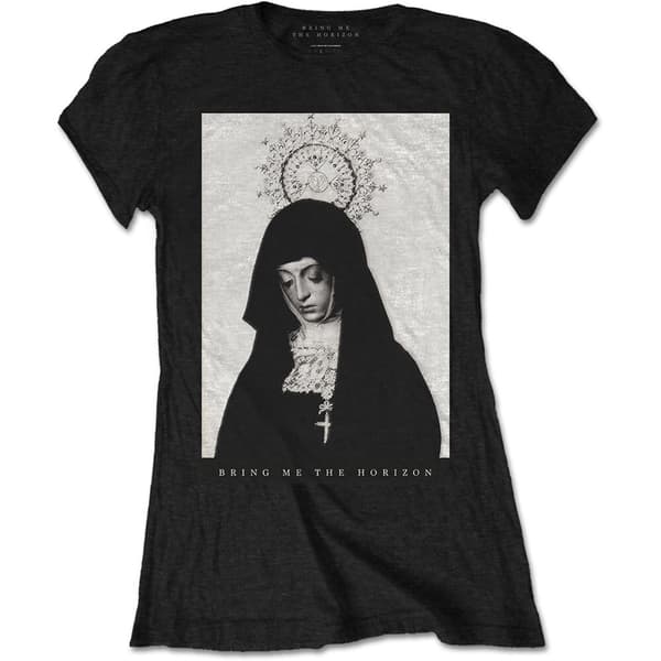 Bring Me The Horizon Ladies T-Shirt: Nun (Large)