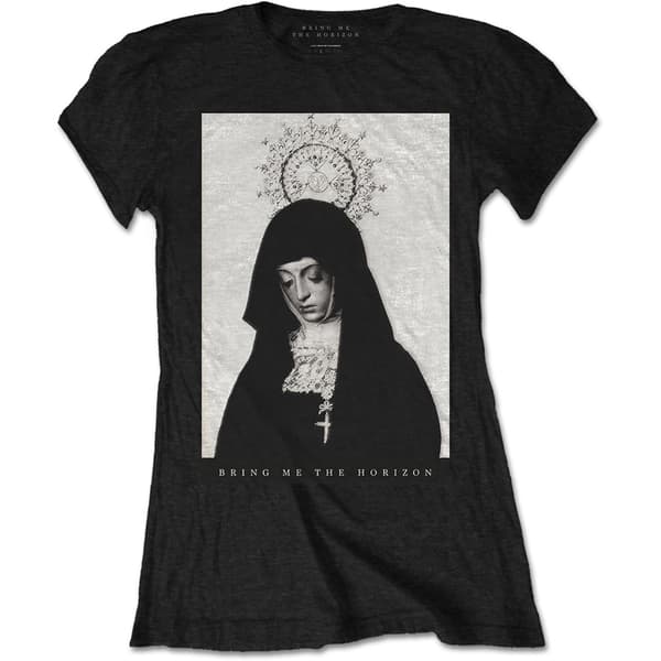 Bring Me The Horizon Ladies T-Shirt: Nun (Large)