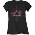 Miniatyrbild 1 av 2: Pink Floyd Ladies T-Shirt: Dark Side of the Moon Pink Splatter (Medium)
