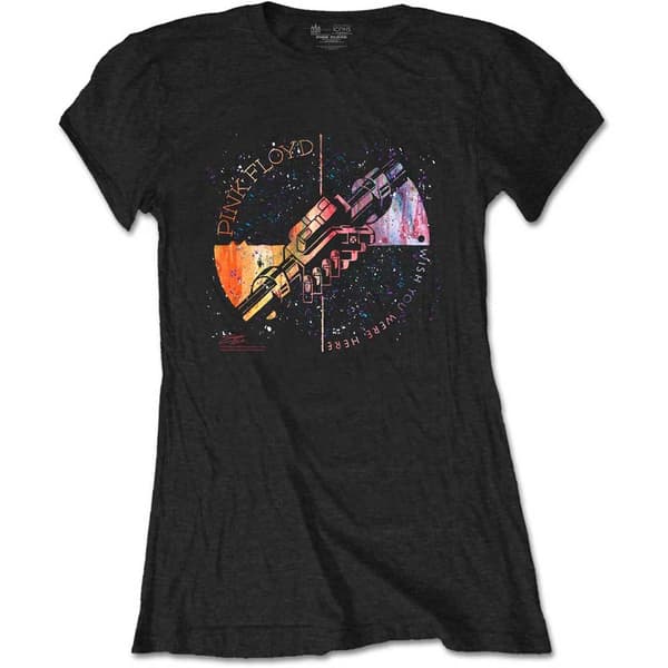 Pink Floyd Ladies T-Shirt: Machine Greeting Orange (Medium)