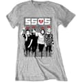 Miniatyrbild 1 av 2: 5 Seconds of Summer Ladies T-Shirt: 2 Finger Dripped (X-Large)