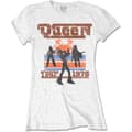 Miniatyrbilde 1 av 2: Queen Ladies T-Shirt: 1976 Tour Silhouettes (X-Large)