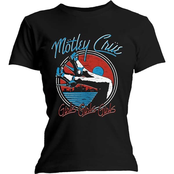 Motley Crue Ladies T-Shirt: Heels V.3. (X-Large)