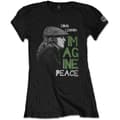 Miniatyrbillede 2 af 2: John Lennon Ladies T-Shirt: Imagine Peace (Large)