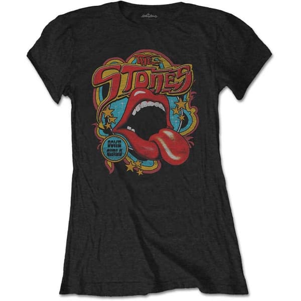 The Rolling Stones Ladies T-Shirt: Retro 70s Vibe (XX-Large)