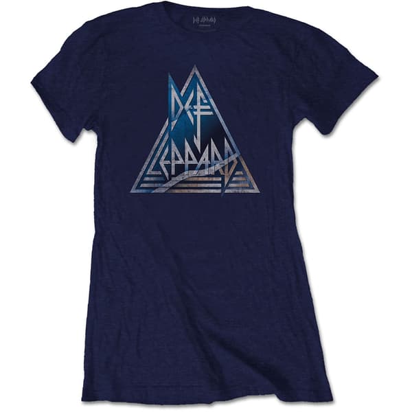 Def Leppard Ladies T-Shirt: Triangle Logo (X-Large)