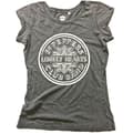 Miniatyrbilde 1 av 2: The Beatles Ladies Acid Wash T-Shirt: Sgt Pepper Drum (Caviar Beads) (Small)