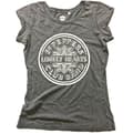 Miniatyrbild 2 av 2: The Beatles Ladies Acid Wash T-Shirt: Sgt Pepper Drum (Caviar Beads) (Medium)