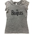 Miniatyrbillede 2 af 2: The Beatles Ladies Fashion Tee: Drop T Logo (Acid Wash/Caviar Beads) (XX-Large)