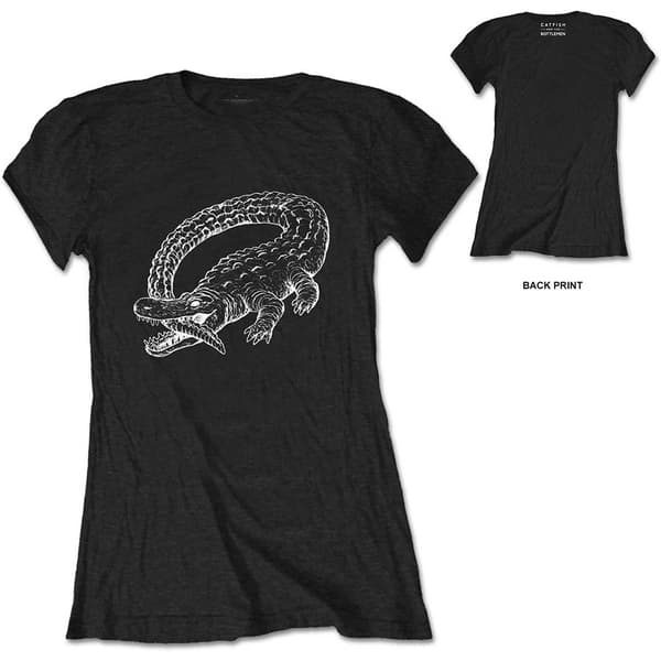 Catfish & The Bottlemen Ladies T-Shirt: Alligator (Back Print) (X-Large)