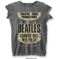 Miniatyrbild 1 av 2: The Beatles Ladies Burn Out T-Shirt: Carnegie Hall (Medium)