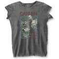 Miniatyrbilde 1 av 2: Queen Ladies Burn Out T-Shirt: News of the World (Medium)