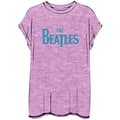 Miniatyrbild 1 av 2: The Beatles Ladies Fashion Tee: Drop T Logo with Burn Out Finishing and Caviar Bead Application (Large)