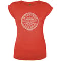 Miniatyrbild 1 av 2: The Beatles Ladies T-Shirt: Sgt Pepper Drum (Caviar Beads) (Medium)