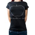 Miniatyrbild 1 av 2: The Beatles Ladies Diamante T-Shirt: On Apple (Small)