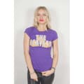 Miniatyrbilde 2 av 2: The Beatles Ladies Diamante T-Shirt: 3D Logo (Small)