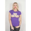 Miniatyrbilde 1 av 2: The Beatles Ladies Diamante T-Shirt: 3D Logo (Small)