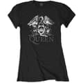Miniatyrbild 3 av 3: Queen Ladies Fashion Tee: Logo (Diamante) (X-Large)