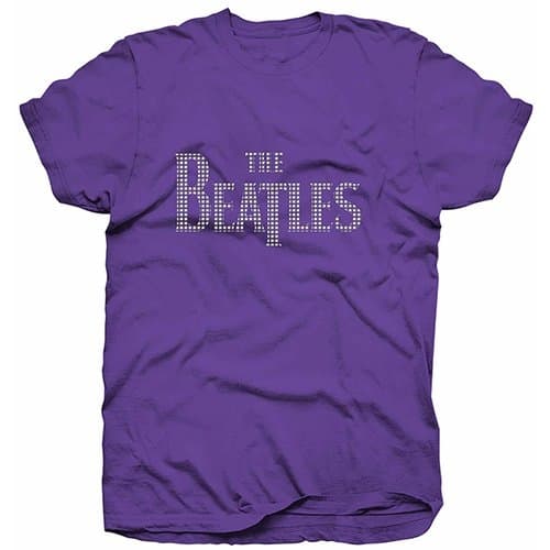 The Beatles Ladies Premium Tee: Drop T Logo (Diamante) (Medium)