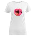 Miniatyrbild 2 av 2: The Beatles Ladies T-Shirt: Apple Logo (Glitter Print) (Large)