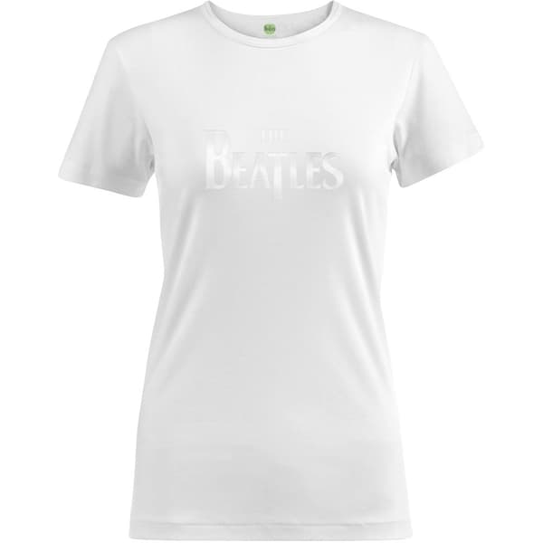 The Beatles Ladies T-Shirt: Drop T Logo (Hi-Build) (XX-Large)